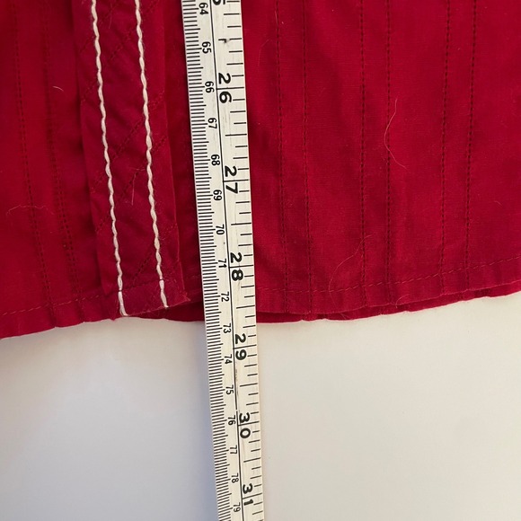 Ariat Womens XXL Red Embroidered Western Snap Front Shirt Fitted, Long Sleeve - Picture 11 of 11